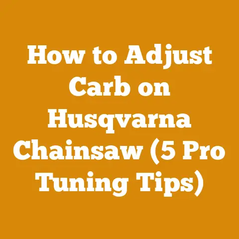 How to Adjust Carb on Husqvarna Chainsaw (5 Pro Tuning Tips)