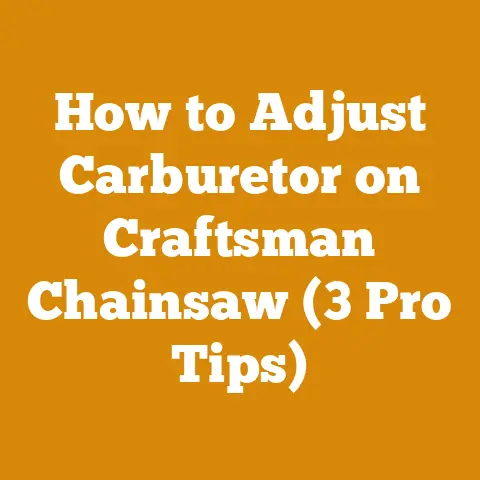 How to Adjust Carburetor on Craftsman Chainsaw (3 Pro Tips)