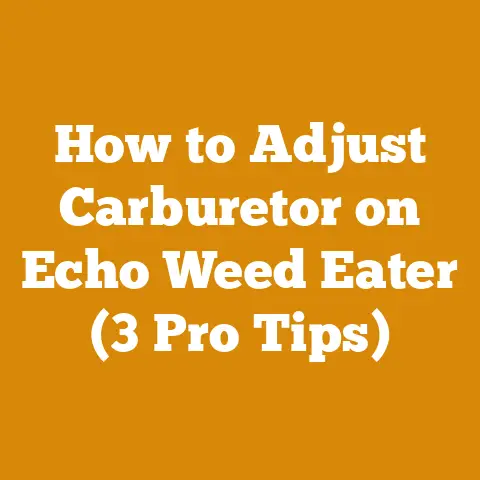 How to Adjust Carburetor on Echo Weed Eater (3 Pro Tips)