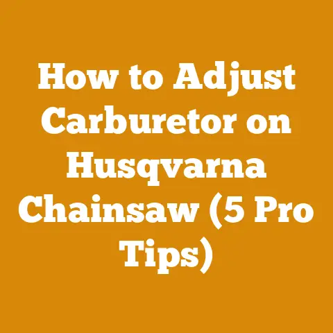 How to Adjust Carburetor on Husqvarna Chainsaw (5 Pro Tips)