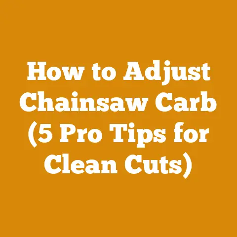 How to Adjust Chainsaw Carb (5 Pro Tips for Clean Cuts)
