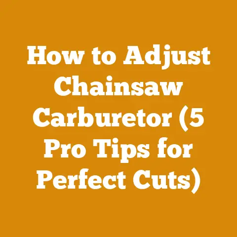 How to Adjust Chainsaw Carburetor (5 Pro Tips for Perfect Cuts)