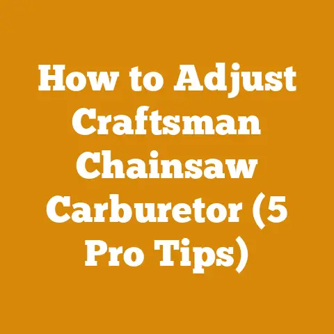 How to Adjust Craftsman Chainsaw Carburetor (5 Pro Tips)