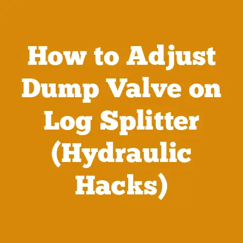 How to Adjust Dump Valve on Log Splitter (Hydraulic Hacks)