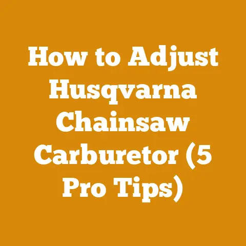 How to Adjust Husqvarna Chainsaw Carburetor (5 Pro Tips)