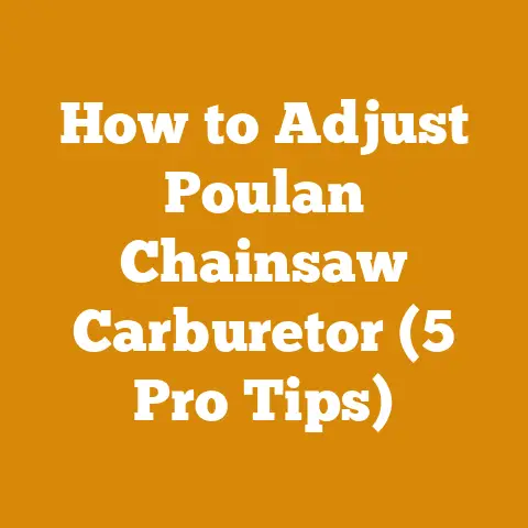 How To Adjust Poulan Chainsaw Carburetor (5 Pro Tips) How To Adjust Poulan Chainsaw Carburetor (5 Pro Tips)