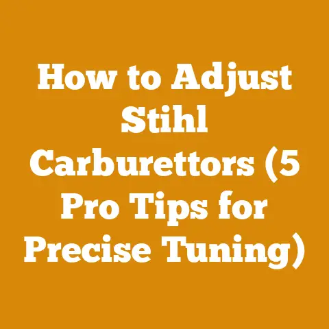 How to Adjust Stihl Carburettors (5 Pro Tips for Precise Tuning)