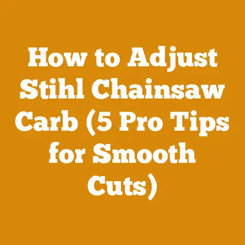 How to Adjust Stihl Chainsaw Carb (5 Pro Tips for Smooth Cuts)