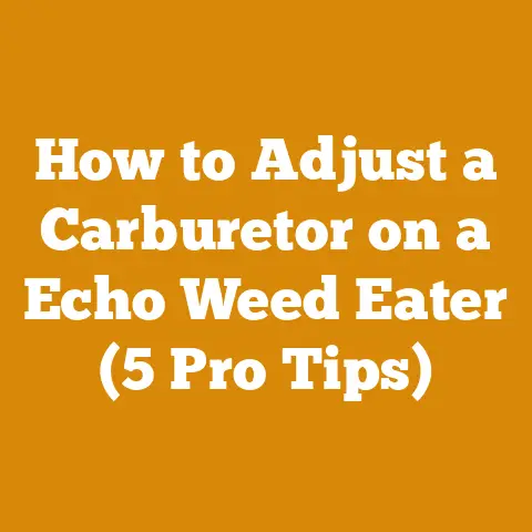 How to Adjust a Carburetor on a Echo Weed Eater (5 Pro Tips)