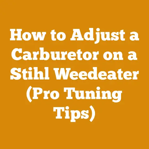 How to Adjust a Carburetor on a Stihl Weedeater (Pro Tuning Tips)