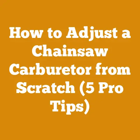 How to Adjust a Chainsaw Carburetor from Scratch (5 Pro Tips)
