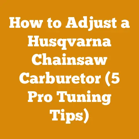 How to Adjust a Husqvarna Chainsaw Carburetor (5 Pro Tuning Tips)