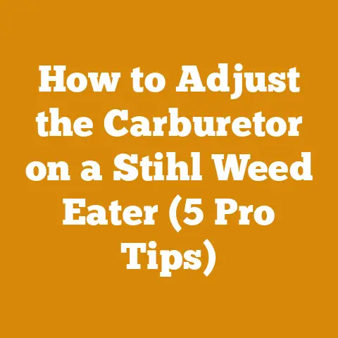 How to Adjust the Carburetor on a Stihl Weed Eater (5 Pro Tips)