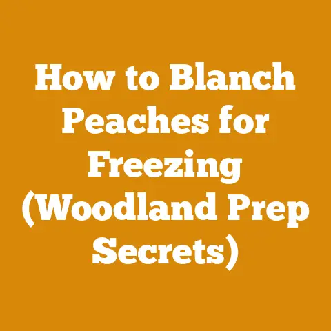 How to Blanch Peaches for Freezing (Woodland Prep Secrets)