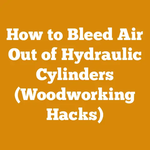 How to Bleed Air Out of Hydraulic Cylinders (Woodworking Hacks)