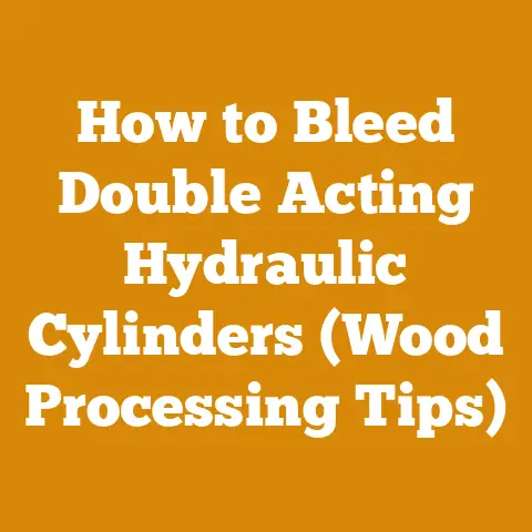 How to Bleed Double Acting Hydraulic Cylinders (Wood Processing Tips)