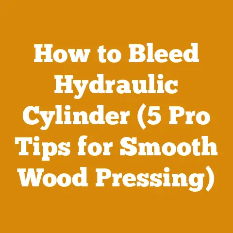 How to Bleed Hydraulic Cylinder (5 Pro Tips for Smooth Wood Pressing)