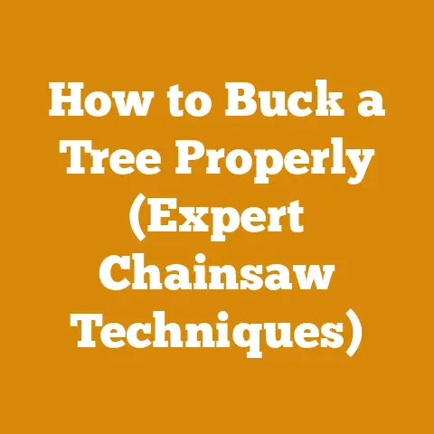 How to Buck a Tree Properly (Expert Chainsaw Techniques)