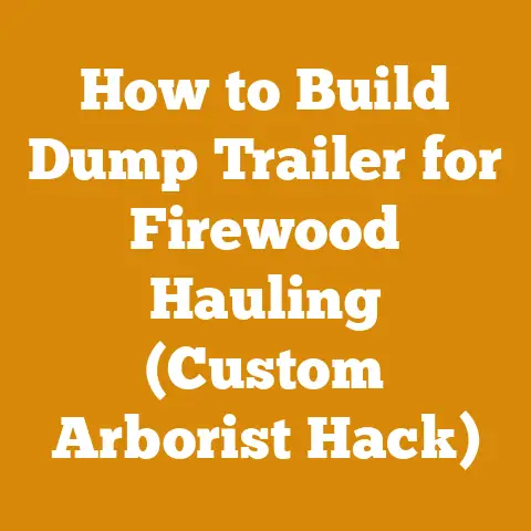 How to Build Dump Trailer for Firewood Hauling (Custom Arborist Hack)