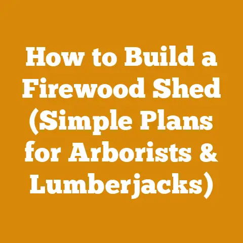 How to Build a Firewood Shed (Simple Plans for Arborists & Lumberjacks)