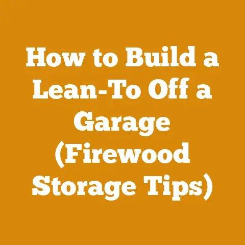 How to Build a Lean-To Off a Garage (Firewood Storage Tips)