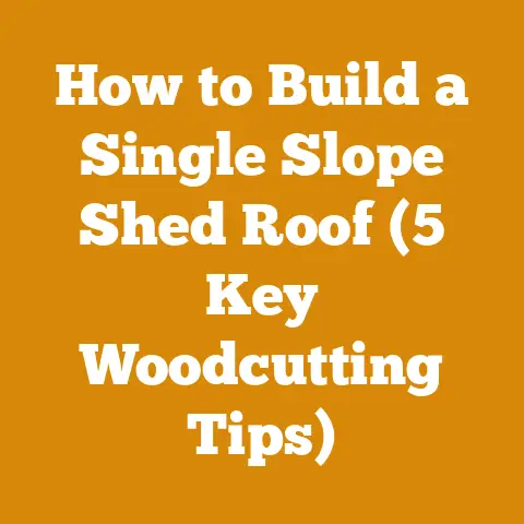 How to Build a Single Slope Shed Roof (5 Key Woodcutting Tips)