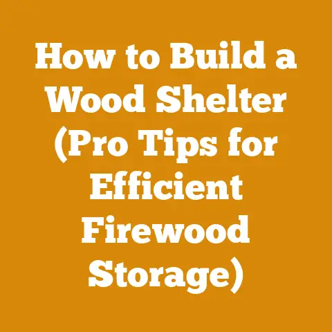 How to Build a Wood Shelter (Pro Tips for Efficient Firewood Storage)