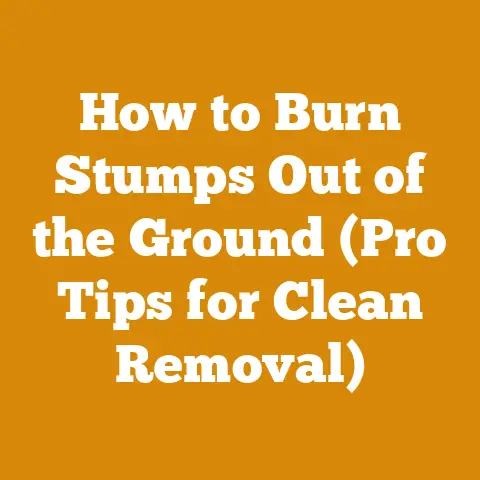 How to Burn Stumps Out of the Ground (Pro Tips for Clean Removal)