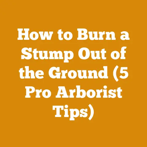 How to Burn a Stump Out of the Ground (5 Pro Arborist Tips)