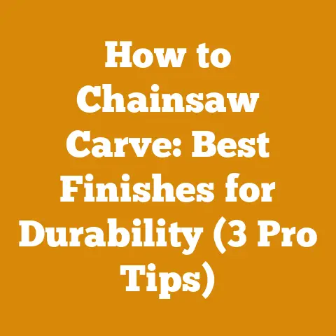 How to Chainsaw Carve: Best Finishes for Durability (3 Pro Tips)