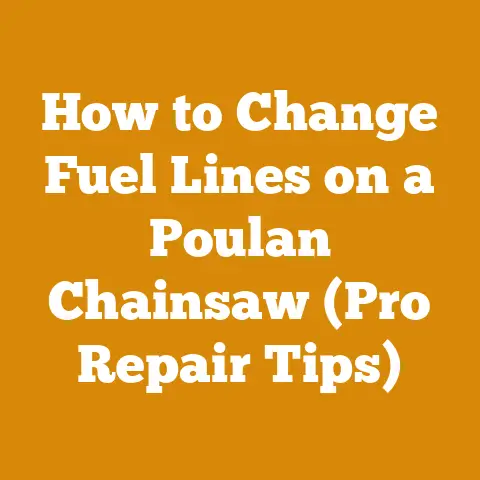 How to Change Fuel Lines on a Poulan Chainsaw (Pro Repair Tips)
