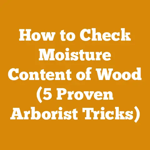 How to Check Moisture Content of Wood (5 Proven Arborist Tricks)