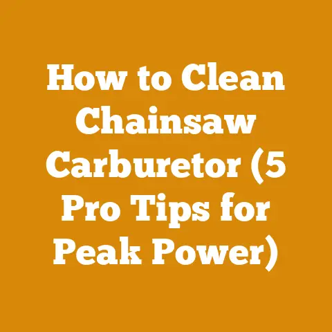 How to Clean Chainsaw Carburetor (5 Pro Tips for Peak Power)