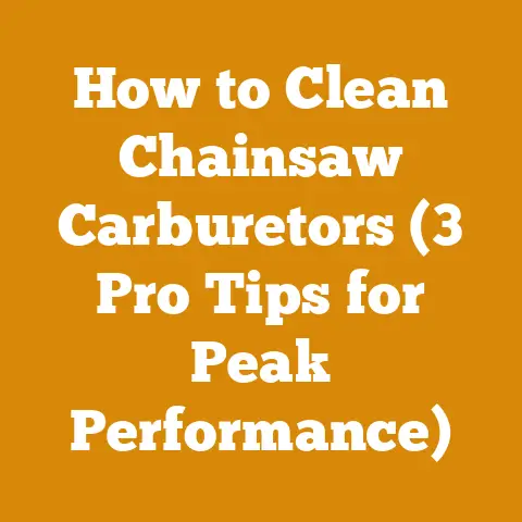 How to Clean Chainsaw Carburetors (3 Pro Tips for Peak Performance)