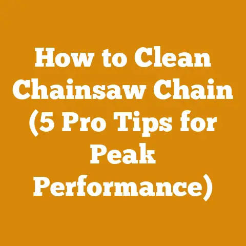 How to Clean Chainsaw Chain (5 Pro Tips for Peak Performance)