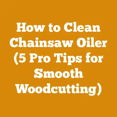 How to Clean Chainsaw Oiler (5 Pro Tips for Smooth Woodcutting)