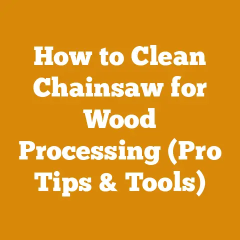 How to Clean Chainsaw for Wood Processing (Pro Tips & Tools)