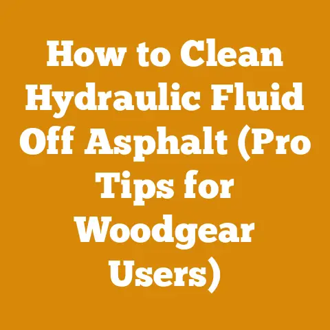 How to Clean Hydraulic Fluid Off Asphalt (Pro Tips for Woodgear Users)