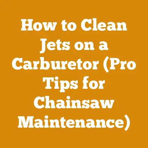 How to Clean Jets on a Carburetor (Pro Tips for Chainsaw Maintenance)