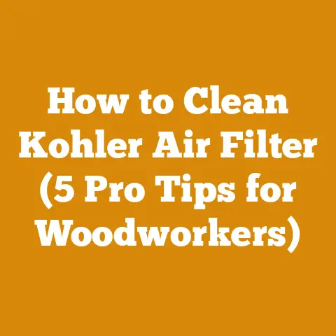 How to Clean Kohler Air Filter (5 Pro Tips for Woodworkers)