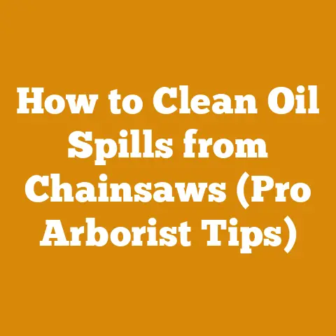 How to Clean Oil Spills from Chainsaws (Pro Arborist Tips)