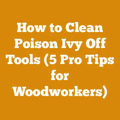 How to Clean Poison Ivy Off Tools (5 Pro Tips for Woodworkers)
