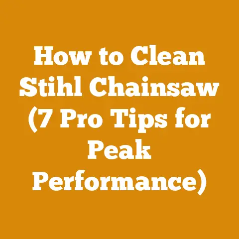 How to Clean Stihl Chainsaw (7 Pro Tips for Peak Performance)