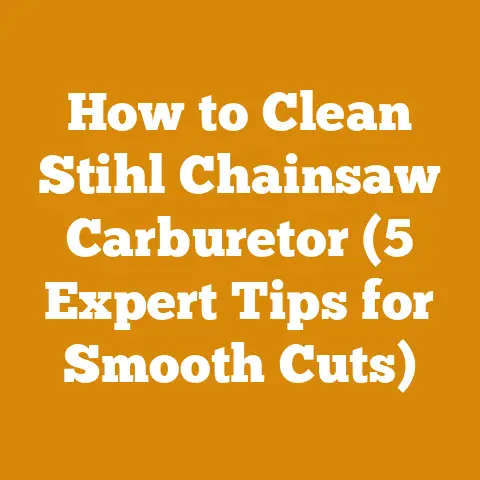 How to Clean Stihl Chainsaw Carburetor (5 Expert Tips for Smooth Cuts)