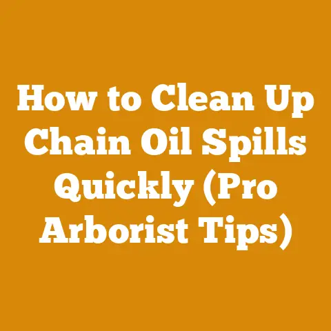 How to Clean Up Chain Oil Spills Quickly (Pro Arborist Tips)