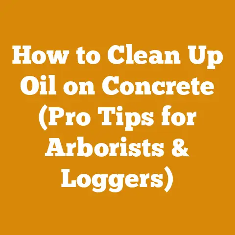 How to Clean Up Oil on Concrete (Pro Tips for Arborists & Loggers)
