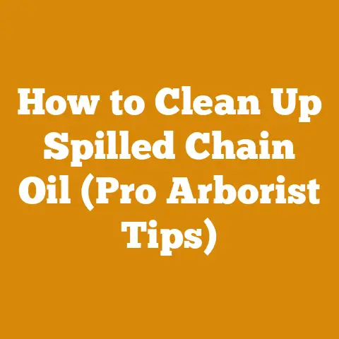 How to Clean Up Spilled Chain Oil (Pro Arborist Tips)