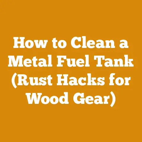 How to Clean a Metal Fuel Tank (Rust Hacks for Wood Gear)