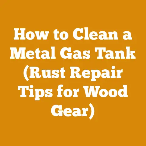 How to Clean a Metal Gas Tank (Rust Repair Tips for Wood Gear)