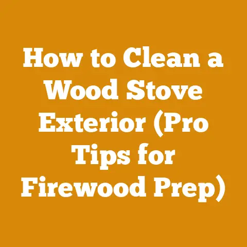 How to Clean a Wood Stove Exterior (Pro Tips for Firewood Prep)